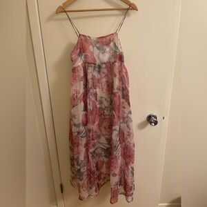 Storia Pink Floral Maxi Dress